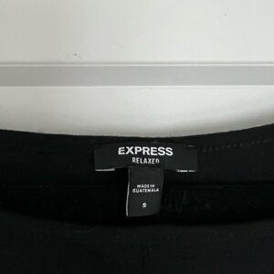 Express Black Relaxed Fit Shirt